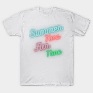 Summer Time, Fun Time. Fun Summer, Beach, Sand, Surf Design. T-Shirt